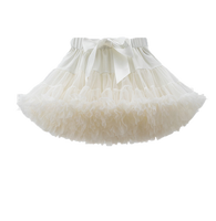 Enfants filles TuTu maille nœud jupes danse bal Performance robe princesse Tutu respirant plissé jupe courte