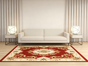 Tapis tissé Wilton à usage domestique, en velours coupé, fabriqué à la machine, jacquard, imperméable, anti-salissure, écologique, pour chambre à coucher - Vente en gros usine - Product Image 5