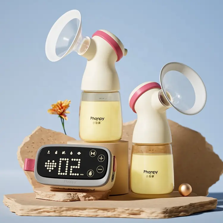 Extractor de leche doble de Singapur sin BPA Extractor de leche eléctrico doble marca de extractores de leche de silicona Borstkolf portátiles