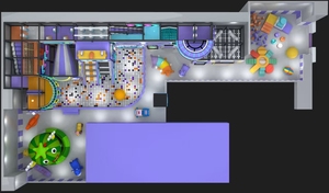 Modular Custom Commercial Indoor Playground with <b>Trampoline</b> Park Ball Pit and Climbing Wall - Product Image 4