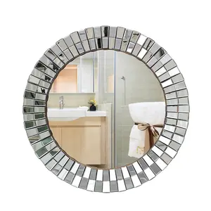 Miroir mural circulaire moderne au design familial, décoration pour la maison