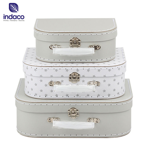 Creative Design Custom Size Rigid Paper <b>Cardboard</b> Baby Clothes Packaging Suitcase Handle Gift <b>Box</b> - Product Image 1