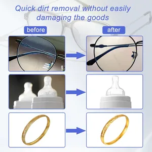 Limpiador Ultrasónico para Relojes, Uñas, Dentaduras Postizas, Gafas, Joyas, Retenedores Dentales, Limpiador Ultrasónico Portátil de 800 ml para el Hogar e Industrial - Product Image 5