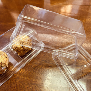 Caja de paquete de chocolate rectangular transparente personalizada de fábrica <span class=keywords><strong>Ferrero</strong></span> transparente 2 compartimentos embalaje de bolas de chocolate - Product Image 4