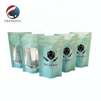 Sacs d'emballage personnalisés pour blender Beauty Sachets en plastique avec fenêtre et éponges de maquillage avec fermeture éclair
