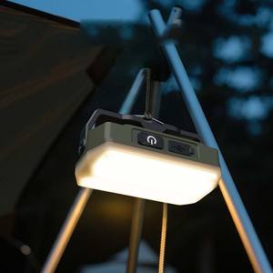 Lampe de camping extérieure moderne, étanche, portable, rechargeable, LED haute luminosité, multifonctionnelle, lampe de travail, matériau ABS+PC - Product Image 1