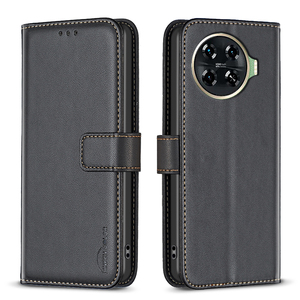 Custodia per telefono a portafoglio Business Flip in pelle per Tecno Spark 20 Pro +/Spark 20 Pro Plus ITEL A04 con custodia per telefono con slot per schede - Product Image 2