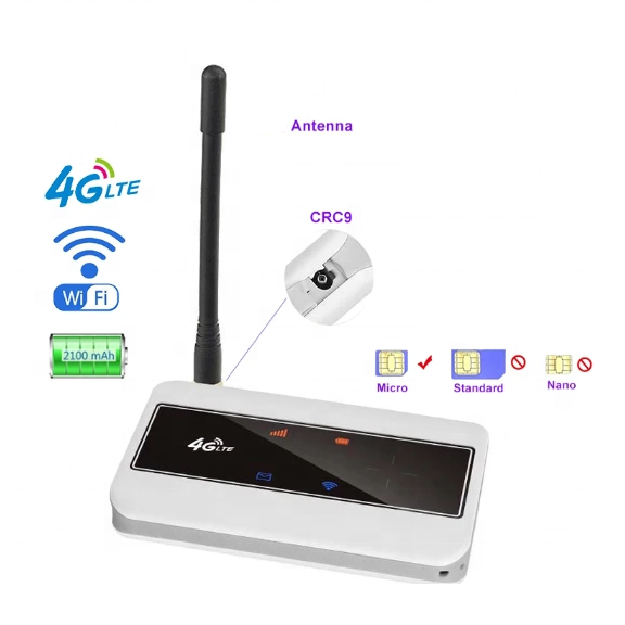 Wholesale 4G LTE Mobile Router 4G Portable Mobile Wifi Hotspot With Sim Card Slot and Antenna Port, 2100Mah Battery M10 MF904