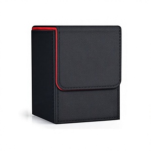 Boîte de rangement magnétique en cuir PU FX, étui et organisateur pour plus de 100 cartes pour MTG, TCG et cartes de visite - Product Image 1