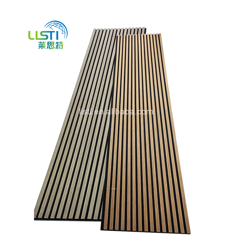 High Frequency Sound Absorption Wooden Slat Acoustic Panels for Home Decor Clearance