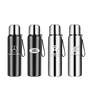 Bouteille isotherme sous vide à grande capacité 1,5 L avec tasse, en acier inoxydable, pour café, boissons chaudes et froides, gourde à eau - Product Image 1