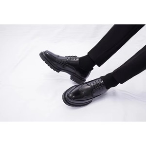 Chaussures en cuir respirantes pour hommes - Formelles, style haut de gamme, rehaussantes, pour tenue décontractée ou habillée - Product Image 6
