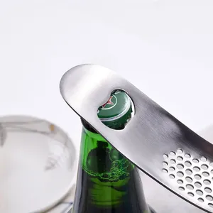 Utensilios de Cocina, Prensa de Ajo de Acero Inoxidable, Picadora Manual Multifuncional para Ajo, Picadora de Frutas y Verduras - Product Image 3