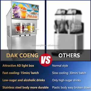 Machine à slush 3 saveurs, machine industrielle efficace pour la production de boissons gazeuses et de boissons glacées, granizadora, machine à slushy - Product Image 5