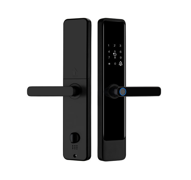 Secure Digital Smart Lock Wood Virtual Password Remote Control AI Fingerprint Low Consumption Tuya App/Wi-Fi Cloud for