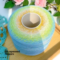 Fil acrylique mélangé dégradé pour dentelle, 500g, paquet demi-kilogramme, pour couverture et châle au crochet faits main DIY