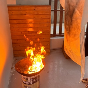 Cobertor de Emergência Contra Incêndio Honghan FB-1010 Amostra Grátis Fibra de Vidro Resistente ao Fogo 1M X 1M Branco Uso Doméstico Conforme EN 1869 - Product Image 5