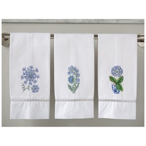 เย็บปักถักร้อยผ้าขนหนูครัวที่มีคุณภาพสูงวาฟเฟิลสานเย็บปักถักร้อยผ้าฝ้ายและ Hemstitch ผ้าขนหนูแขก Quang Thanh เย็บปักถักร้อย - Product Image 2