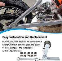 Tendeur de chaîne robuste EOPOAYI MX350, remplacement pour Razor Dirt Rocket |   Pièces de rechange pour scooter/cyclomoteur électrique tout-terrain