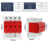 Parafoudre domestique DIY GO AC SPD 4P 3P+N 10-20KA 20-40KA 30-60KA 385V – Dispositif de protection contre les surtensions basse tension