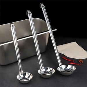 Long Handle Stainless Steel Kitchen <b>Spoon</b> Ounce <b>Measure</b> Cooking Sauce Ladle with Deep Oz Ladles Hook Metal Material - Product Image 4