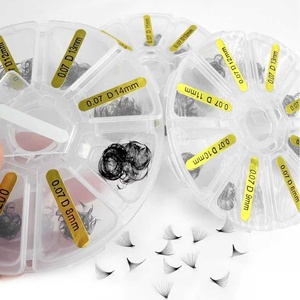 Meecillashes Vente flash Marque privée Cils synthétiques faits à la main 3D 4D 5D 6D 8D 10D Pré-faits en éventail Cils volumineux Mega Volume Extensions de cils - Product Image 2