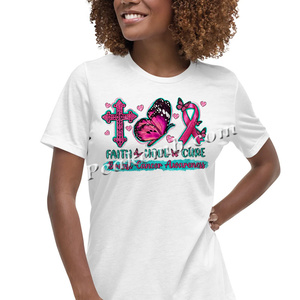 Transfert de sérigraphie personnalisée <span class=keywords><strong>Faith</strong></span> Hope <span class=keywords><strong>Cure</strong></span> Sensibilisation au cancer du sein Sublimation Conception Impression Christian DTF Transferts - Product Image 5