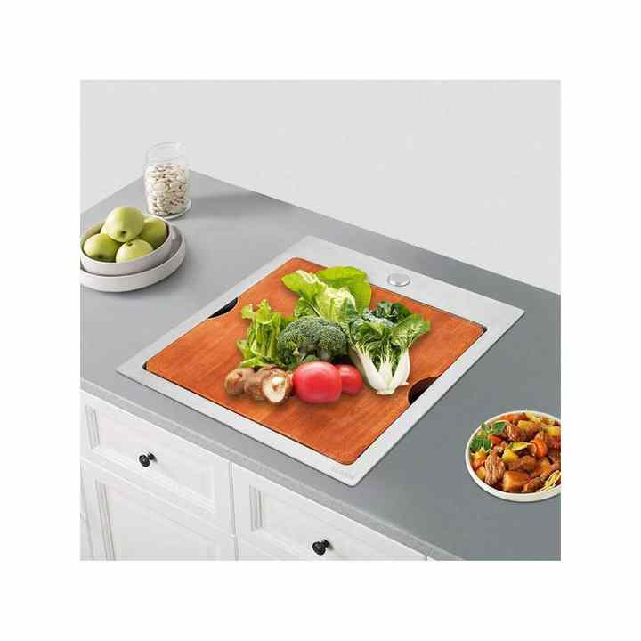 Stainless Steel Kitchen Sink with Faucet Nano Surface Treatment Workstation Sink with Cutting Board and Strainer