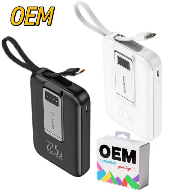 New Trending Oem 10000mah Small Wireless Magnetic Power Bank Portable 22.5W PD Fast Charging Power Station Power Bank for Phones