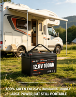 Batterie LiFePO4 auto-chauffante Enlzh 12,8 V 100 Ah, pack de batteries lithium rechargeables 25,6 V, prise en charge OEM ODM