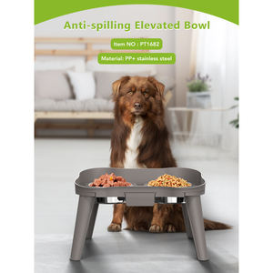 Comedero Elevado Moderno y Elegante para Mascotas con Tazón de Acero Inoxidable, Plegable y Apto para Lavavajillas, Mesa de Alimentación para Perros - Product Image 1
