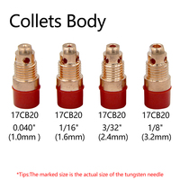 Accessoires et consommables pour torche de soudage TIG WSD de haute qualité avec corps de collet à lentille de gaz, faciles à utiliser et garantie 1 an