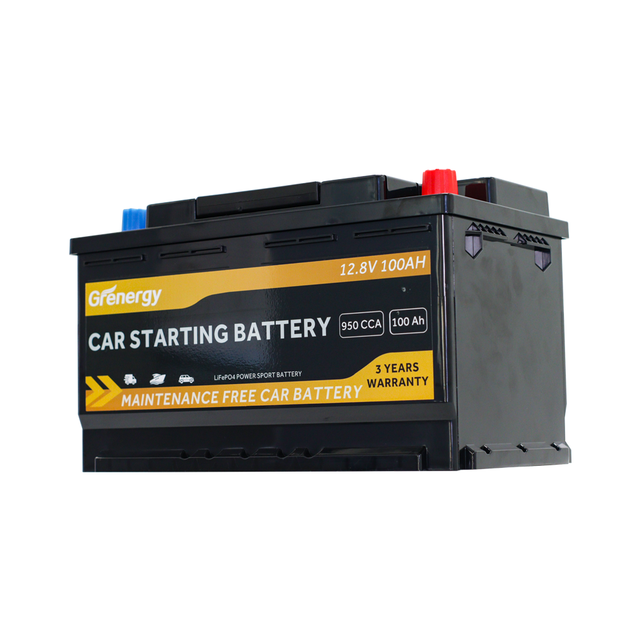 Grenergy Shenzhen Latest High Quality 100AH 12.8V Deep Cycle LiFePO4 Car Starting Battery Pack 5-Year Warranty Model CES12100