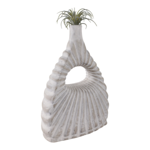 Vaso decorativo corto in ceramica per composizioni floreali, decorazione per la casa, soggiorno, camera da letto, ufficio - Product Image 2