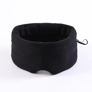 หน้ากากปิดตาผ้าฝ้ายปิดตาปรับแสงได้สำหรับการเดินทางโดยเครื่องบินนอนหลับทำด้วยมือ - Product Image 4