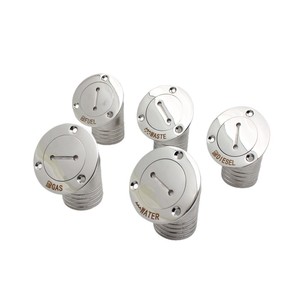 RICHWITS 316 Stainless Steel Fuel Filler Cap Round Side Mounted Waterproof RV <b>Yacht</b> Water Inlet Durable Manual Control - Product Image 1