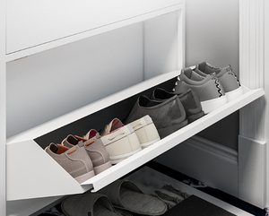 באיכות גבוהה סופר מודרני גדול דק צר קיר רכוב ארון ארון ארון אחסון עבור כניסה כניסה עם ריהוט דלתות - Product Image 3