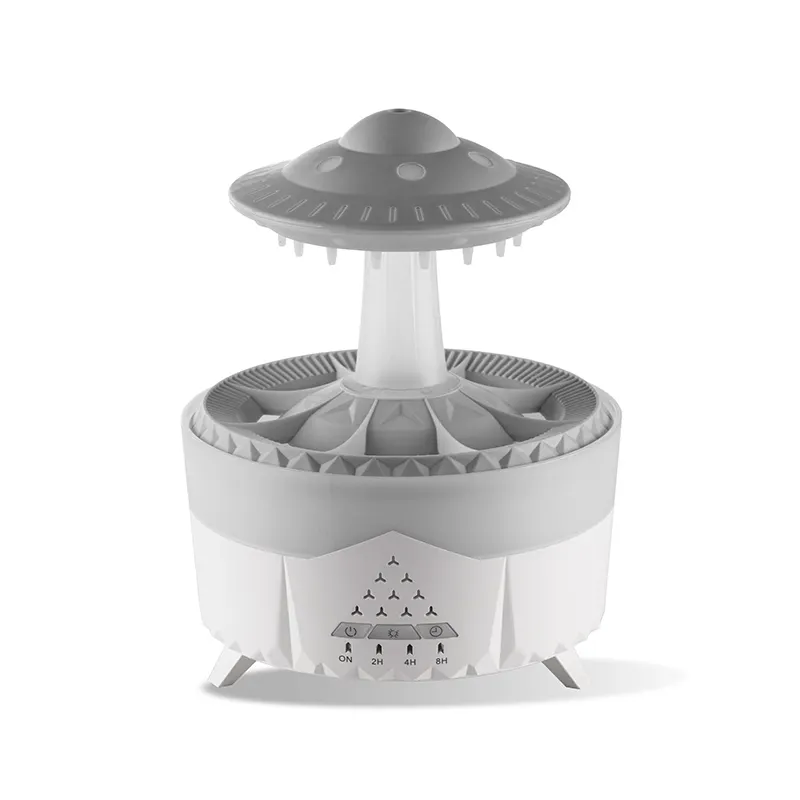 Nova inovação UFO Raindrop 7 cores luz noturna máquina de aromaterapia difusor de aroma de óleo essencial