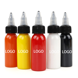 Tinta de Pigmento Negra para Tatuajes de 30 ml, Suministro de Pintura Corporal Permanente para Tatuajes de Belleza - Product Image 1