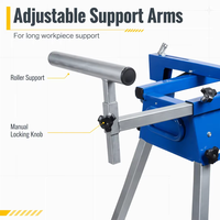 Support de scie à onglet pliable en acier avec utilisation facile et longue durée de vie