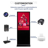 Máquina de Publicidad Android de 32 Pulgadas para Interiores, Pantalla Digital de Señalización, Reproductor de Carteles con Pantalla Táctil LCD para Centros Comerciales