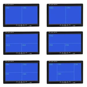 Moniteur de voiture à écran LCD TFT 7 pouces, écran quadruple, 4 canaux, 4 broches, entrée vidéo aviation <span class=keywords><strong>12V</strong></span> 24V <span class=keywords><strong>pour</strong></span> camion, bus, <span class=keywords><strong>camping</strong></span>-<span class=keywords><strong>car</strong></span> - Product Image 2