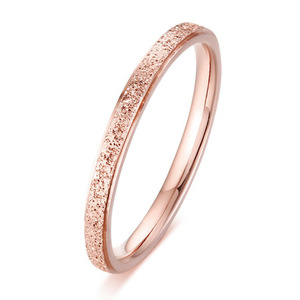 14k Gold Feiner Schmuck Zikr <span class=keywords><strong>Ring</strong></span> Smart Pigeon Maßgefertigter Relax-Rotations-Goldring mit Sandoberfläche für Herren - Product Image 3