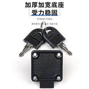 Cerradura para muebles, cerradura para cajón de armario de hierro con llave metálica regular, diseño minimalista, duradera, para escritorio de oficina, armario, mesita de noche - Product Image 1