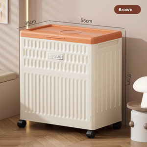 <span class=keywords><strong>กล่อง</strong></span>เก็บของขนาดใหญ่สำหรับใช้ในบ้าน พร้อมล้อเลื่อน วัสดุ PP สำหรับจัดเ<span class=keywords><strong>ก</strong></span>็บเสื้อผ้า ผ้าห่มในห้องนอน ตู้เ<span class=keywords><strong>ก</strong></span>็บเสื้อผ้าแบบเคลื่อนย้ายได้ - Product Image 6