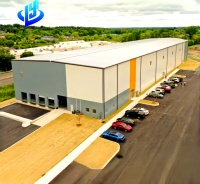 Structure en acier préfabriquée à assemblage rapide, entrepôt en acier préfabriqué