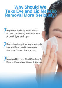 Logo personnalisé OEM Formule végétale biologique Nettoyant professionnel pour le visage à faible irritation <span class=keywords><strong>Lotion</strong></span> <span class=keywords><strong>démaquillante</strong></span> yeux et lèvres - Product Image 4