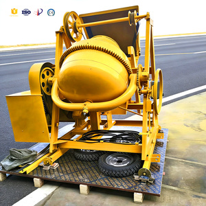 Hormigonera de 350L con descarga manual, motor diésel de 6HP, portátil para construcción - Product Image 6