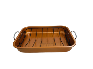 وصول جديد مقلاة تحميص غير لاصقة ثقيلة غير لاصقة مع رف محمصة تركيا غير لاصقة - Product Image 2