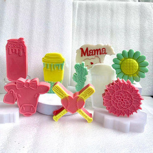 ความคิดใหม่ร้อนขายดอกทานตะวัน Bullhead กระบองเพชรปีกซิลิโคนรถน้ำมันหอมระเหยรถ Freshie เทียนหอมแม่พิมพ์เรซิ่น Mouldi - Product Image 1